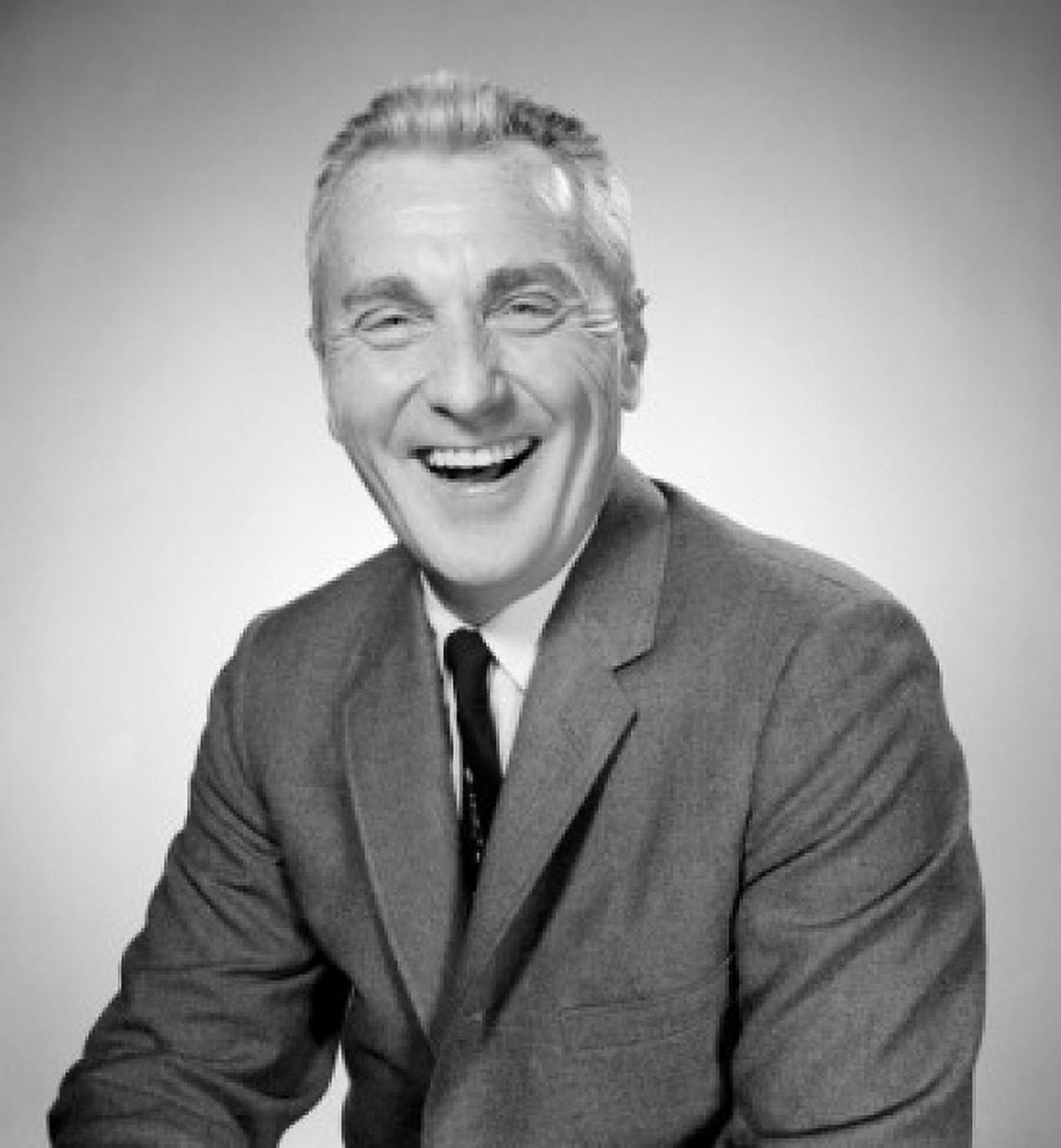 Studio portrait of businessman laughing Canvas Art - (24 x 36)
