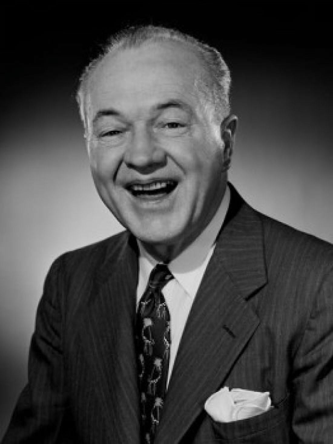 Studio portrait of businessman laughing Canvas Art - (24 x 36)