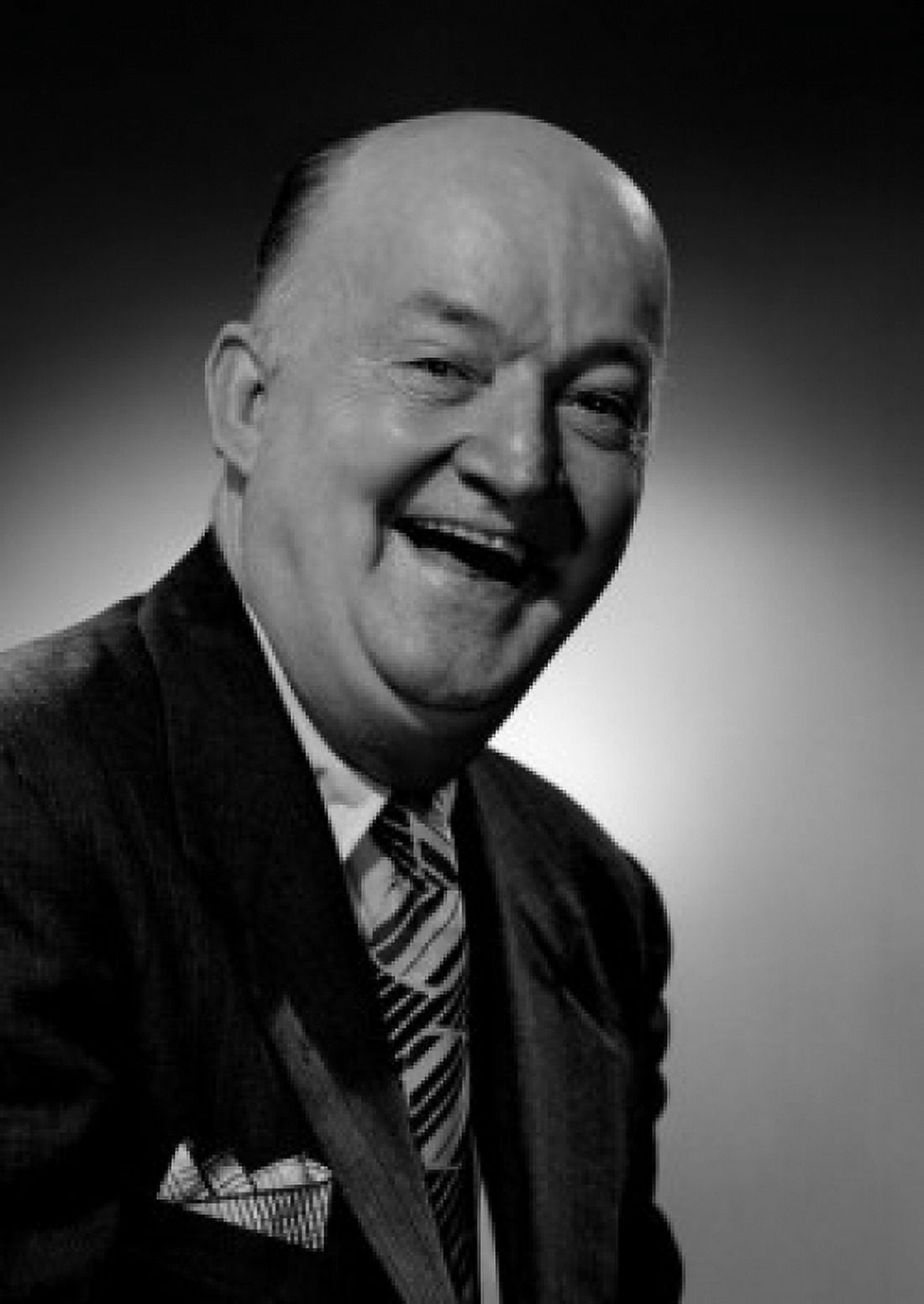 Studio portrait of businessman laughing Canvas Art - (24 x 36)