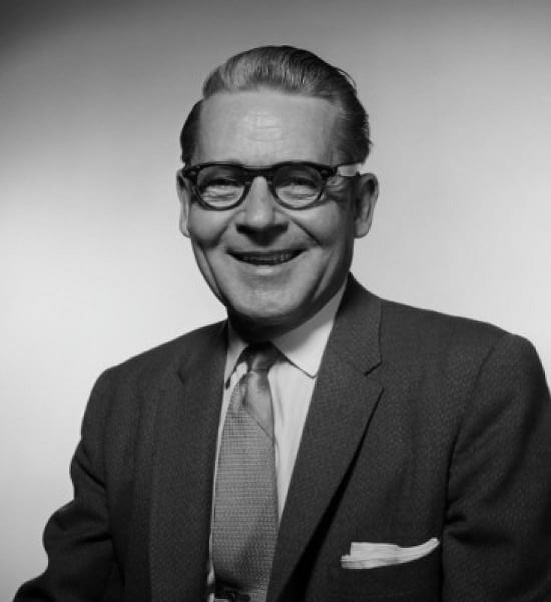 Studio portrait of businessman smiling Canvas Art - (18 x 24)