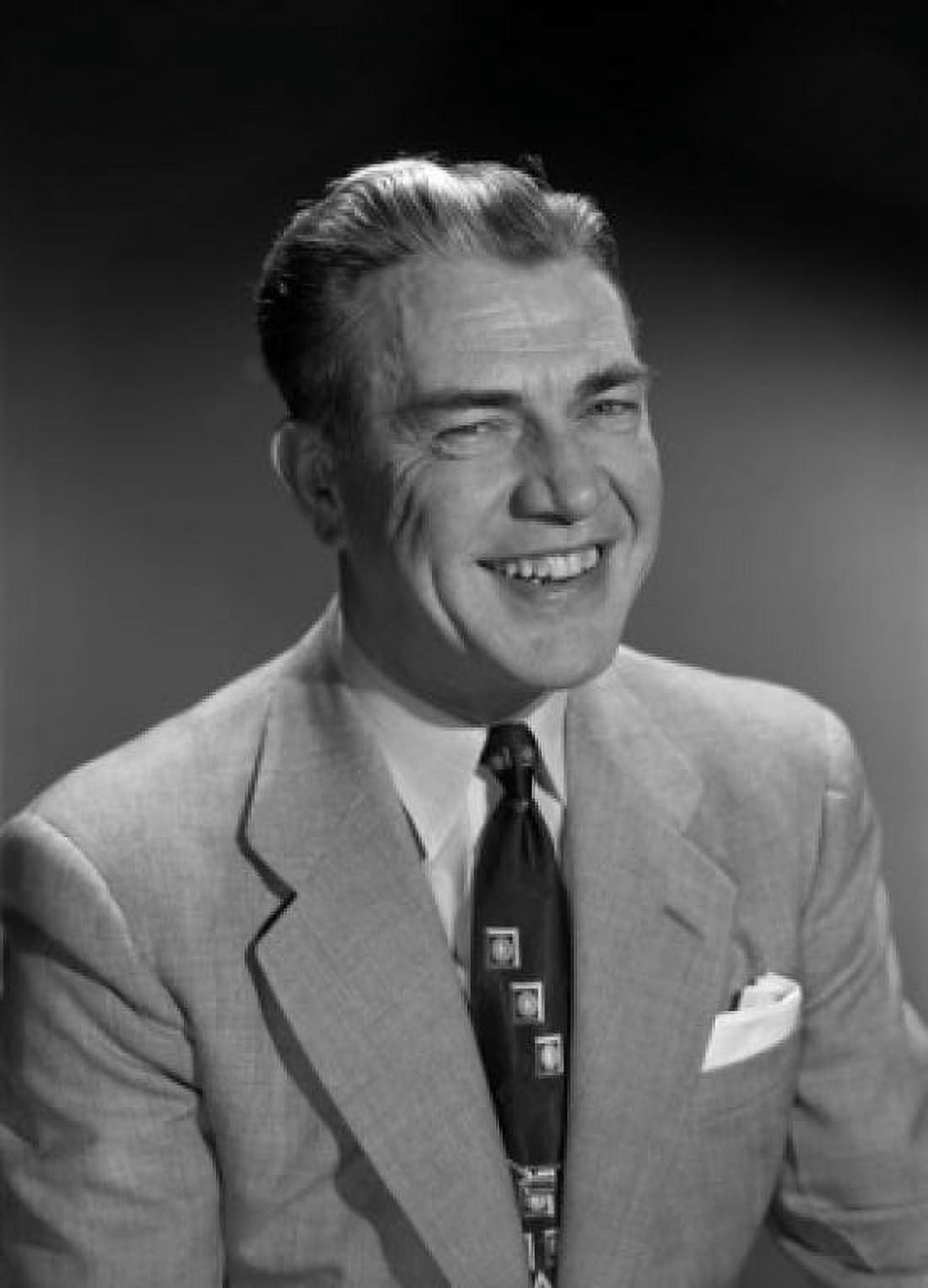 Studio portrait of businessman smiling Canvas Art - (18 x 24)