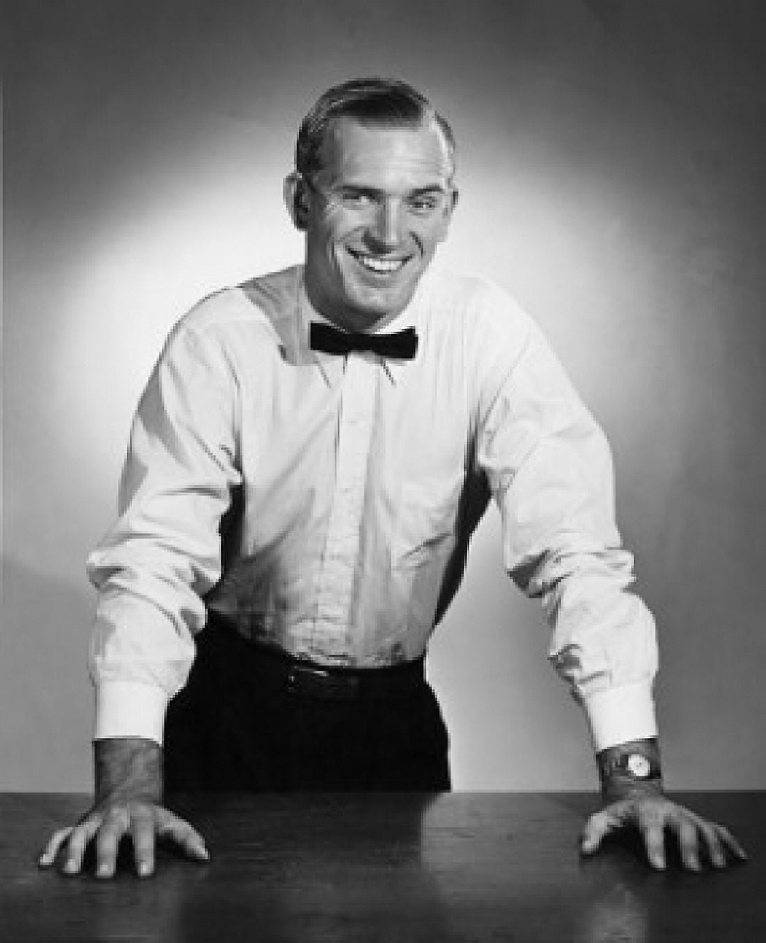 Studio portrait of businessman smiling Canvas Art - (24 x 36)