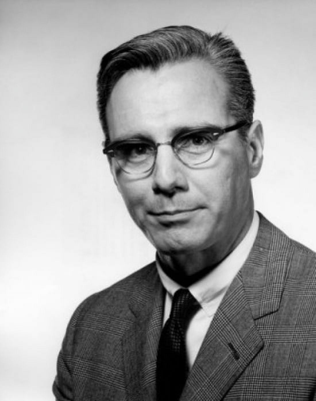 Studio portrait of businessman wearing glasses Canvas Art - (24 x 36)