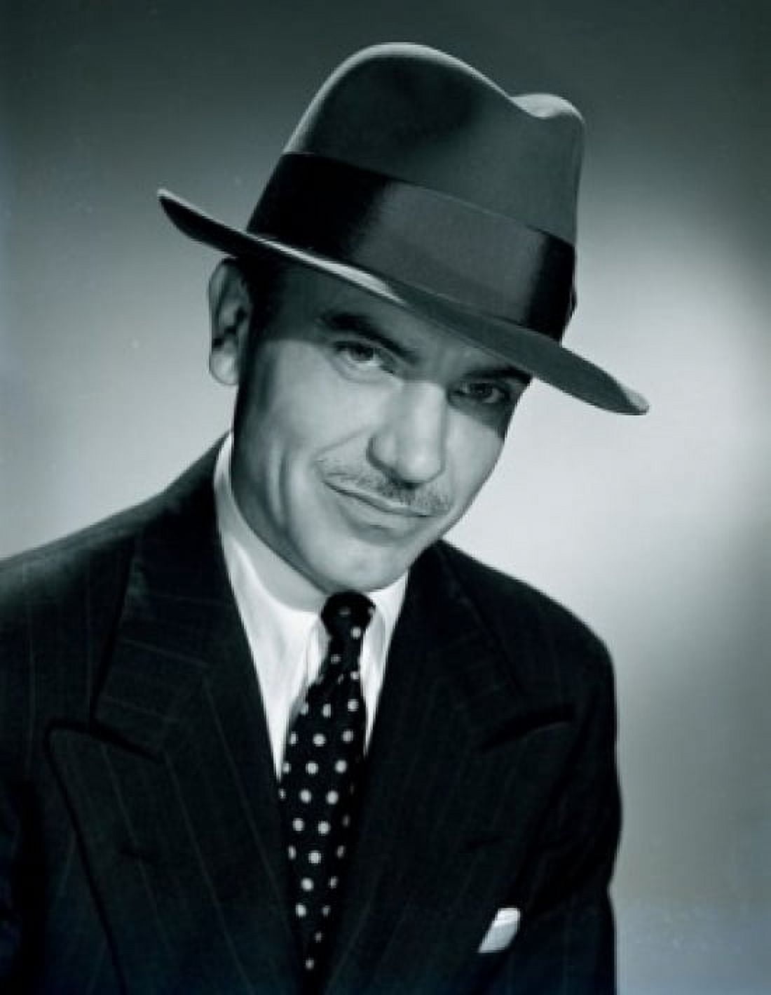 Studio portrait of businessman wearing hat Canvas Art - (18 x 24)