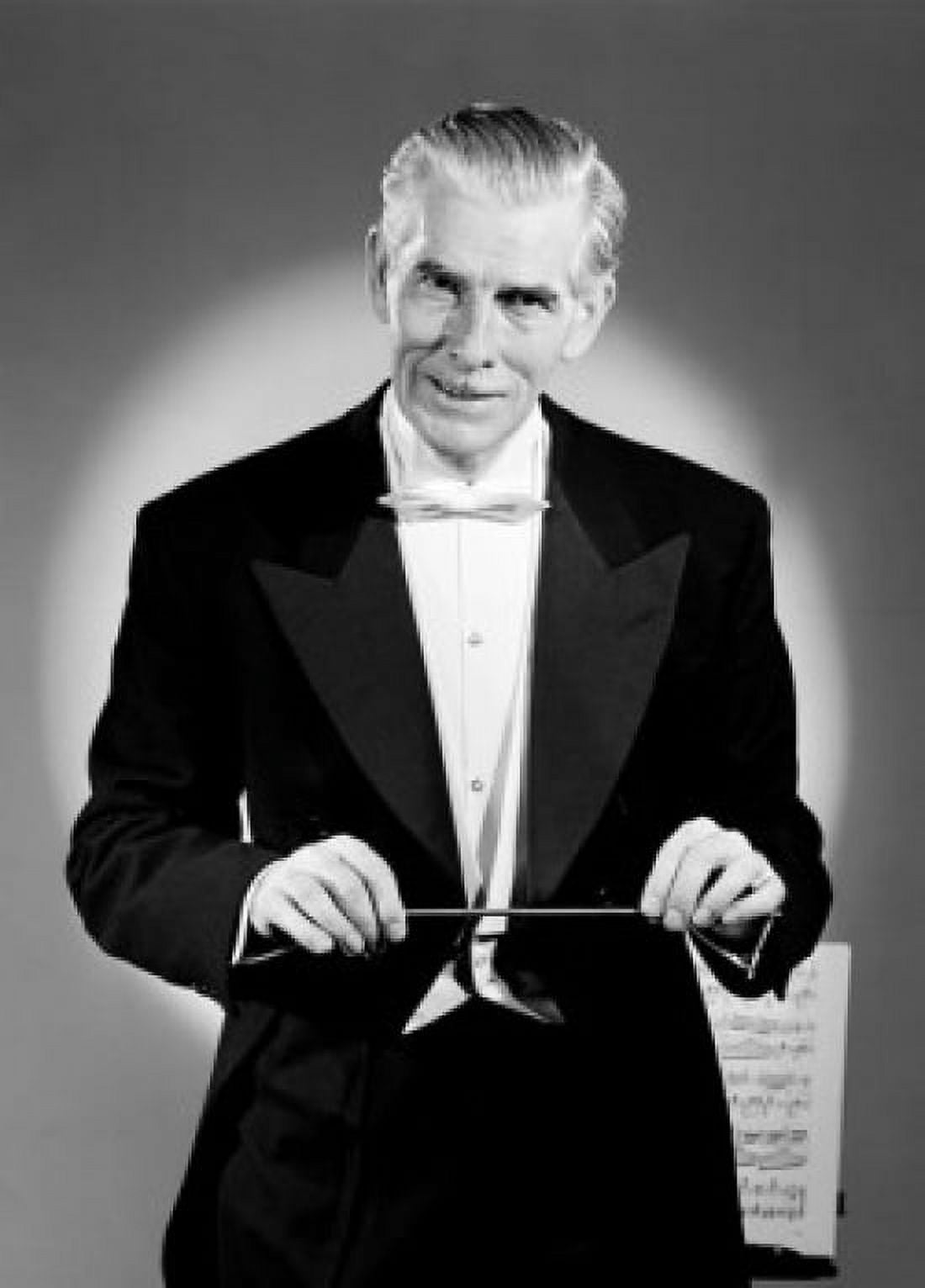 Studio portrait of classical music conductor Canvas Art - (18 x 24)
