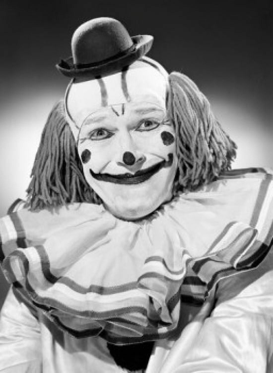 Studio portrait of clown smiling Canvas Art - (24 x 36)