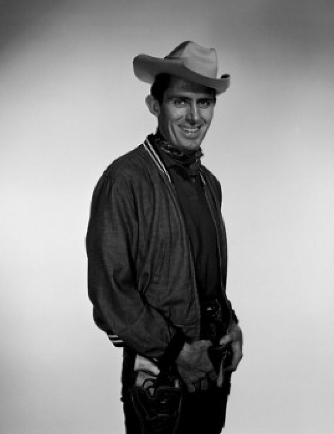 Studio portrait of cowboy Canvas Art -  (24 x 36)