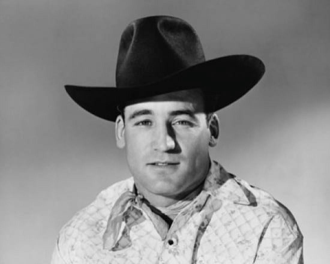 Studio portrait of cowboy Canvas Art - (24 x 36)