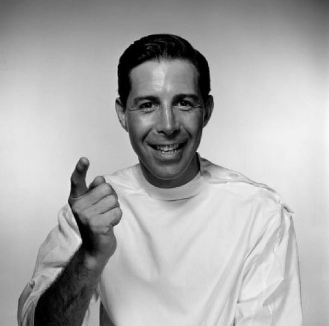 Studio portrait of doctor pointing Canvas Art - (18 x 24)