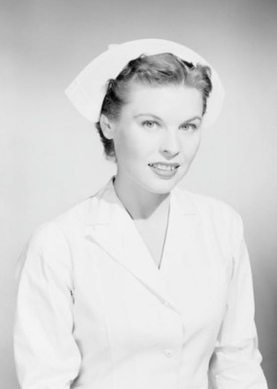 Studio portrait of female nurse Canvas Art - (24 x 36)