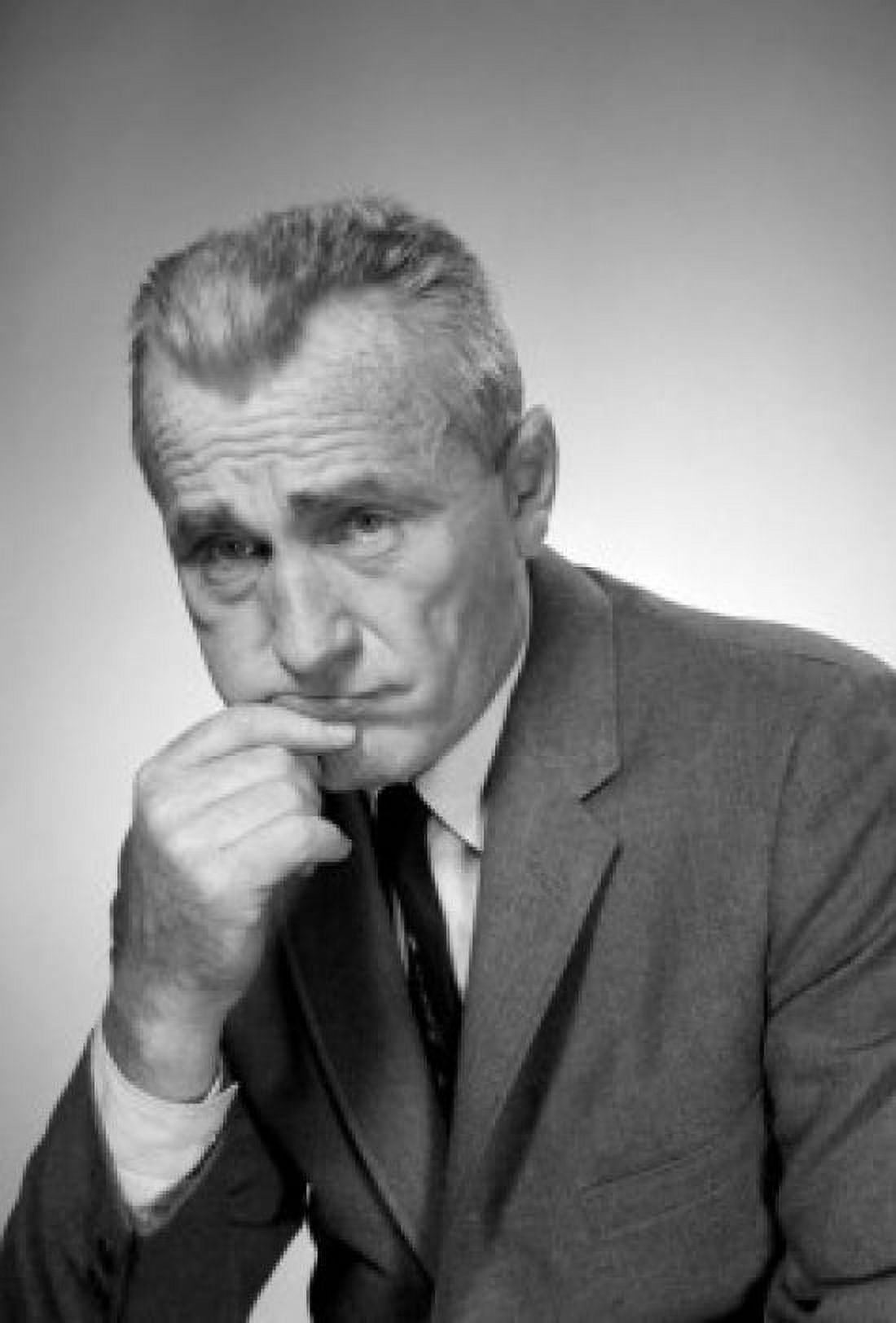 Studio portrait of frustrated businessman Canvas Art - (18 x 24)