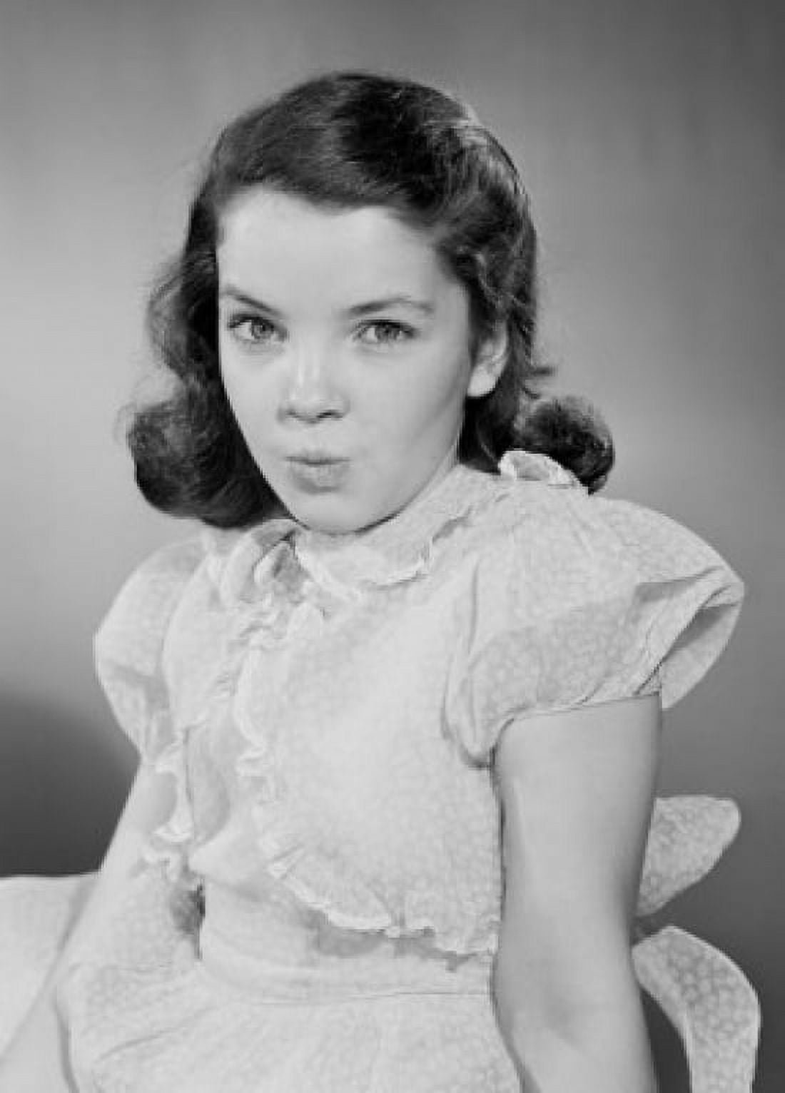 Studio portrait of girl in dress Canvas Art - (24 x 36)