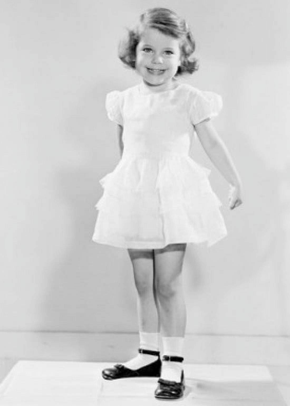 Studio portrait of girl wearing dress Canvas Art - (18 x 24)