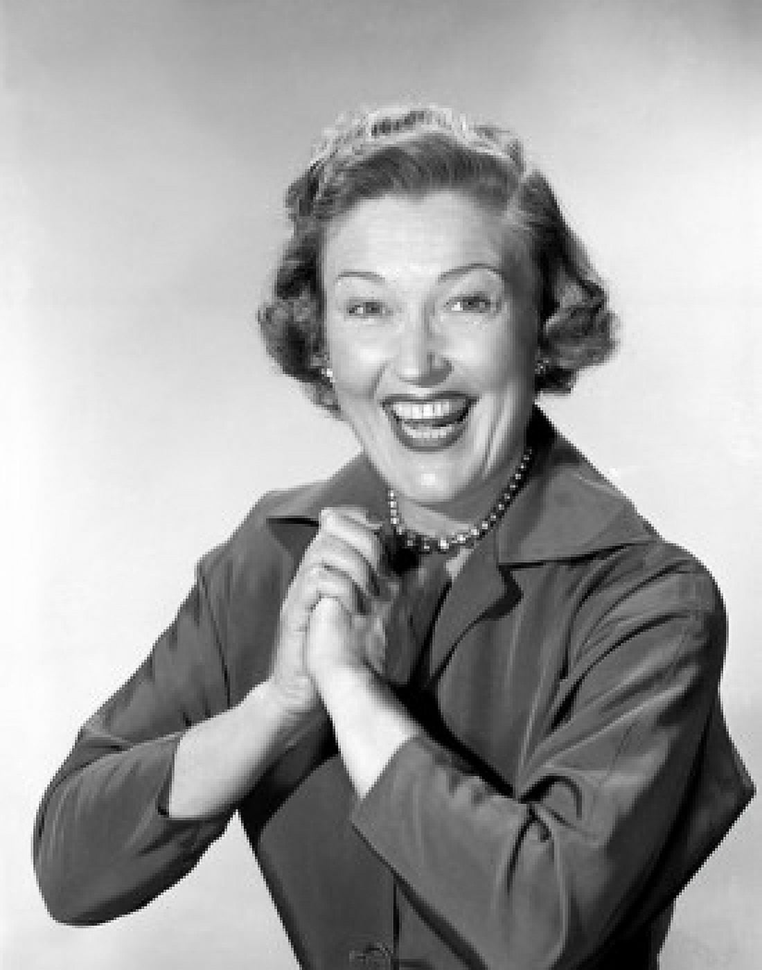 Studio portrait of joyful woman smiling Canvas Art - (24 x 36)
