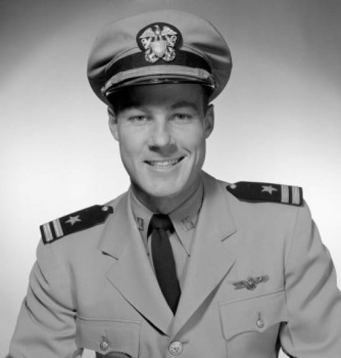 Studio portrait of male pilot smiling Canvas Art - (18 x 24)