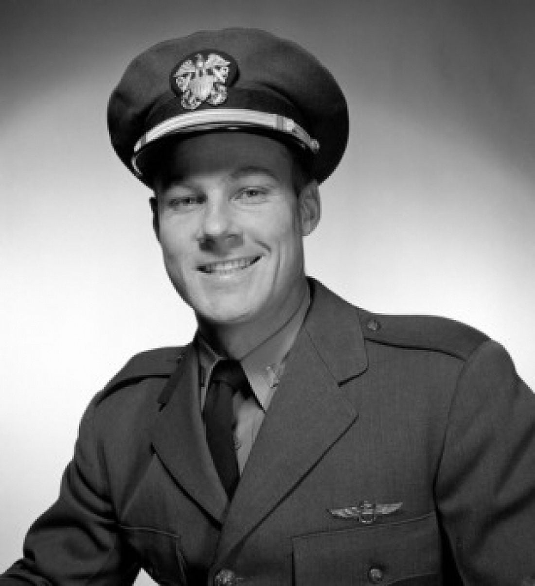 Studio portrait of male pilot smiling Canvas Art - (18 x 24)