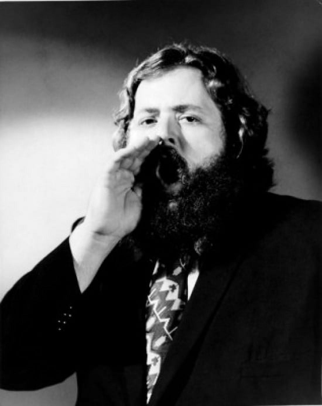 Studio portrait of man calling Canvas Art - (18 x 24)