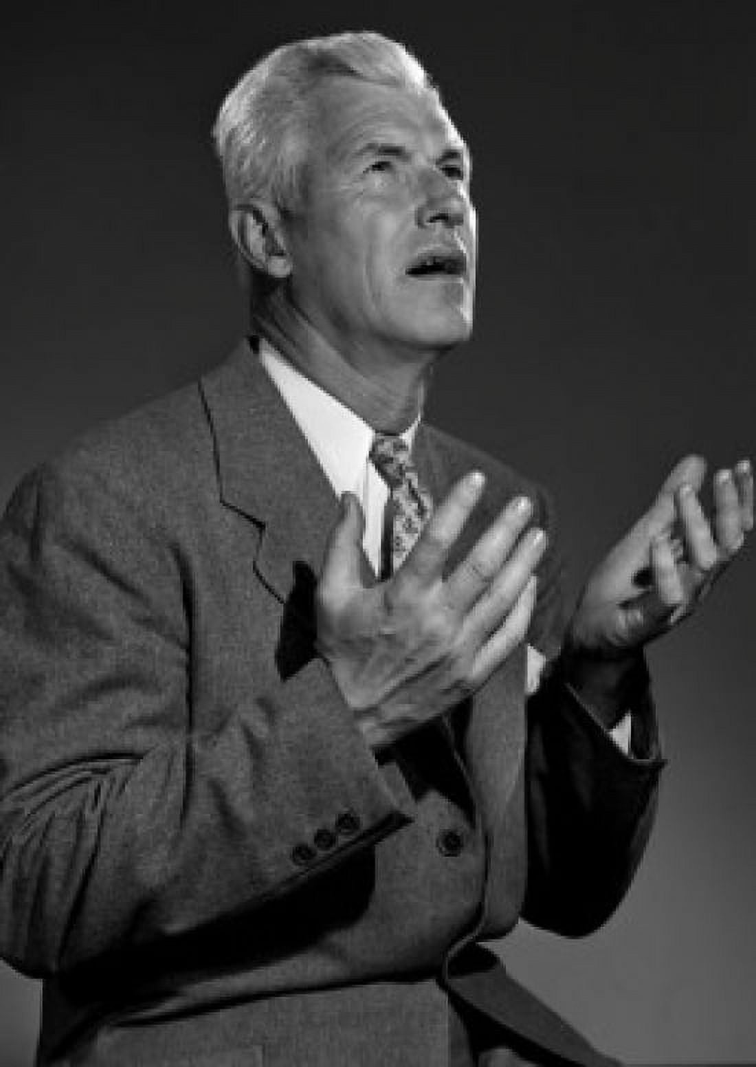 Studio portrait of man gesturing Canvas Art - (18 x 24)