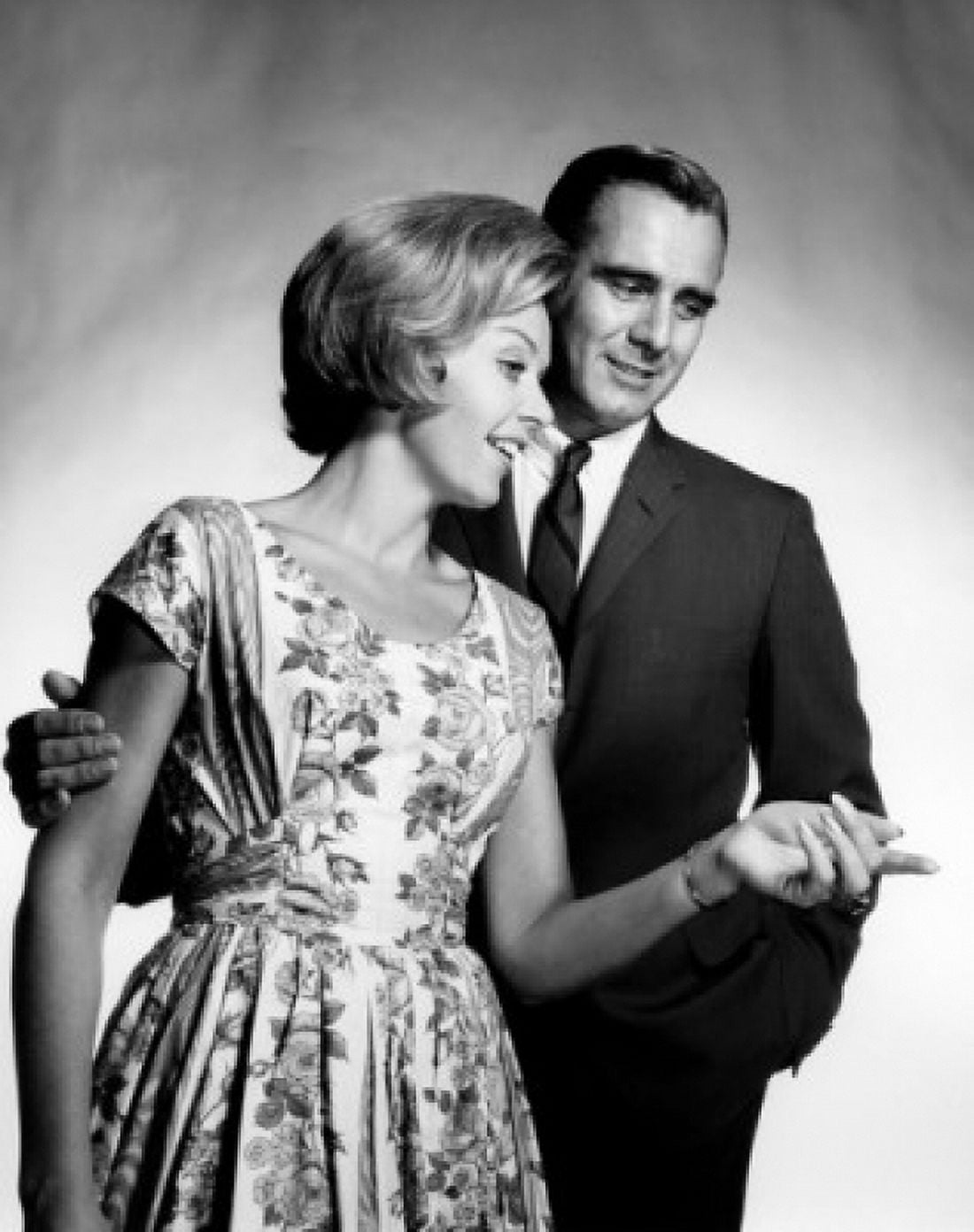 Studio portrait of mid adult couple Canvas Art - (24 x 36)