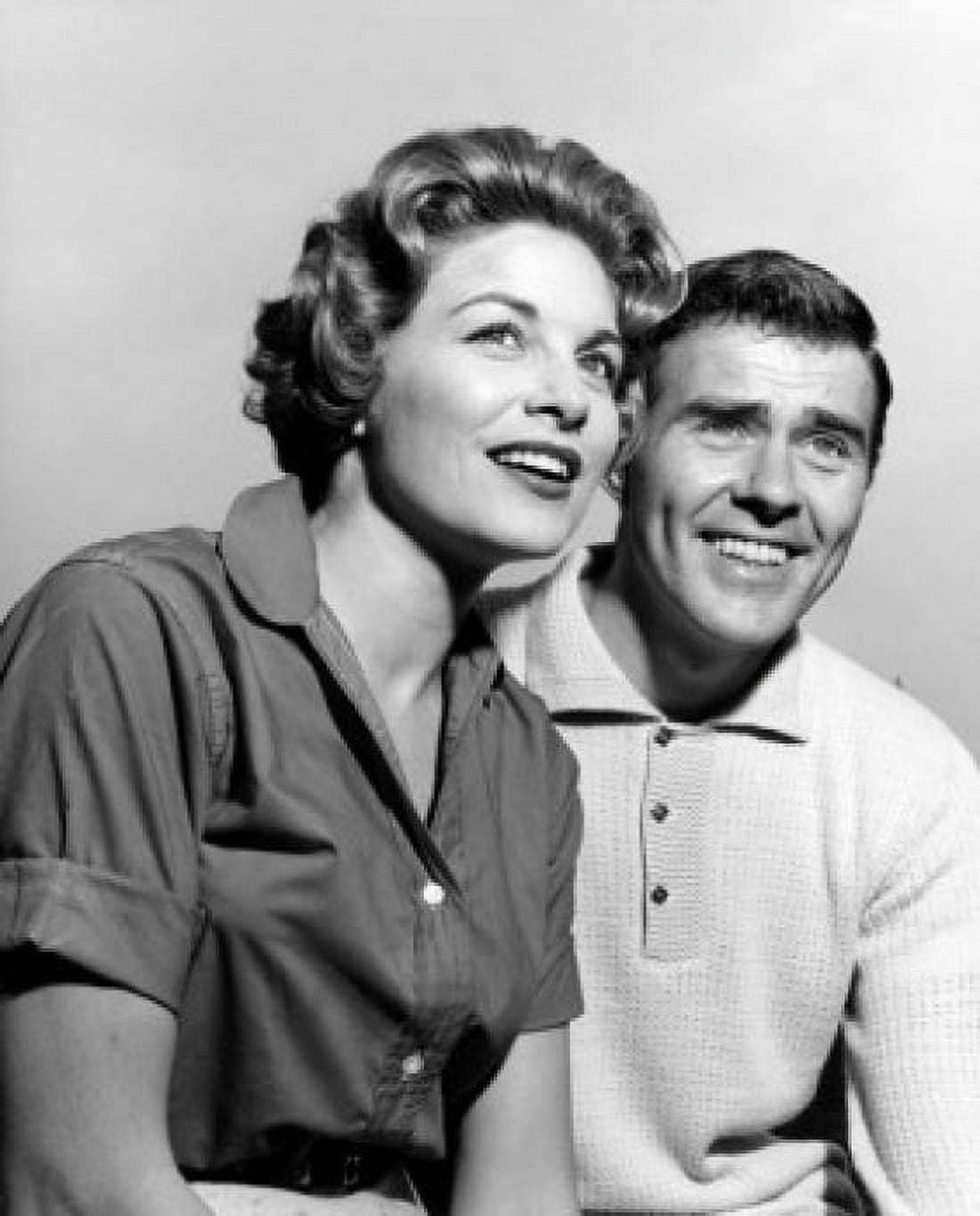 Studio portrait of mid adult couple smiling Canvas Art - (18 x 24)