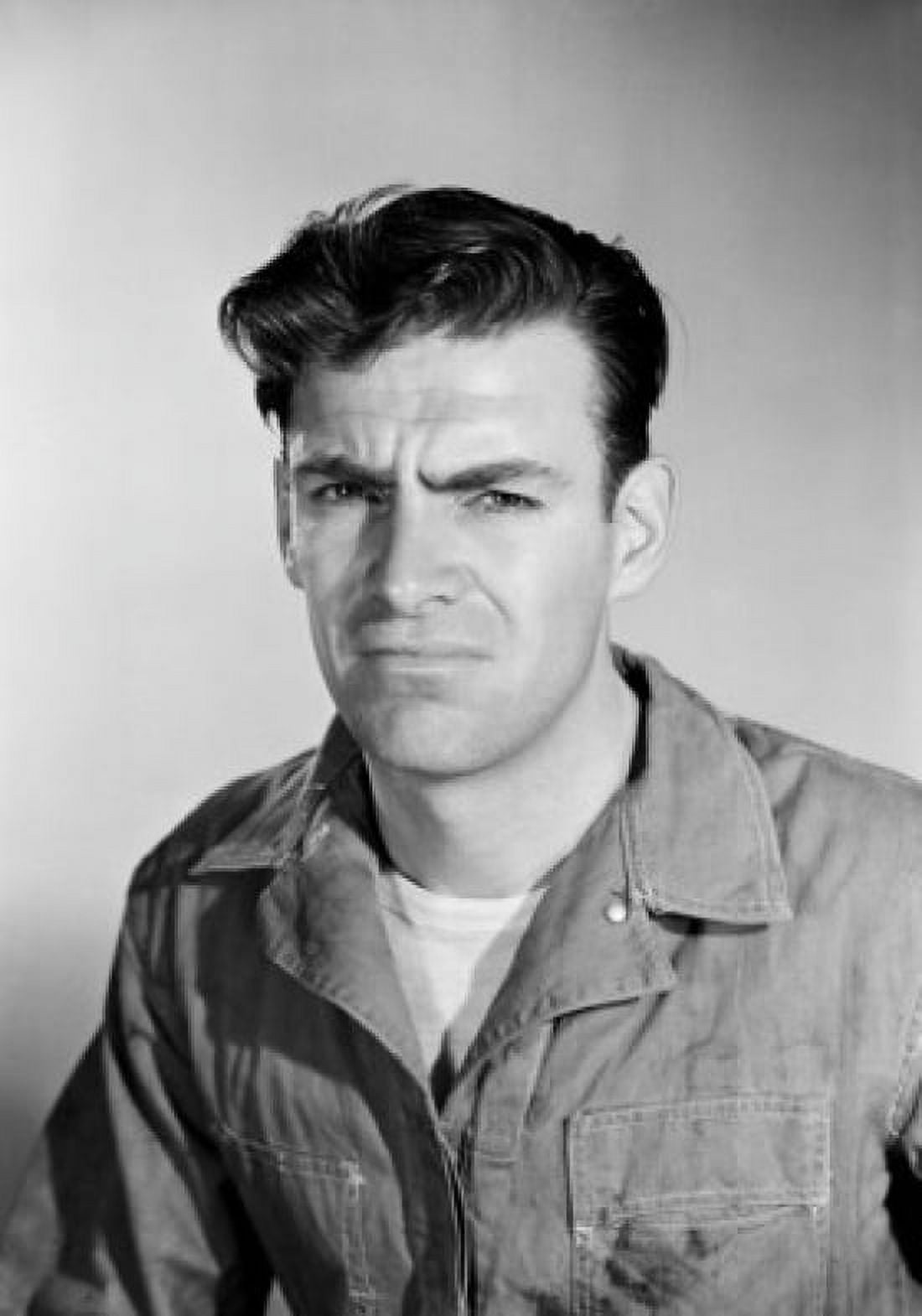 Studio portrait of mid adult man in coveralls Canvas Art - (18 x 24)