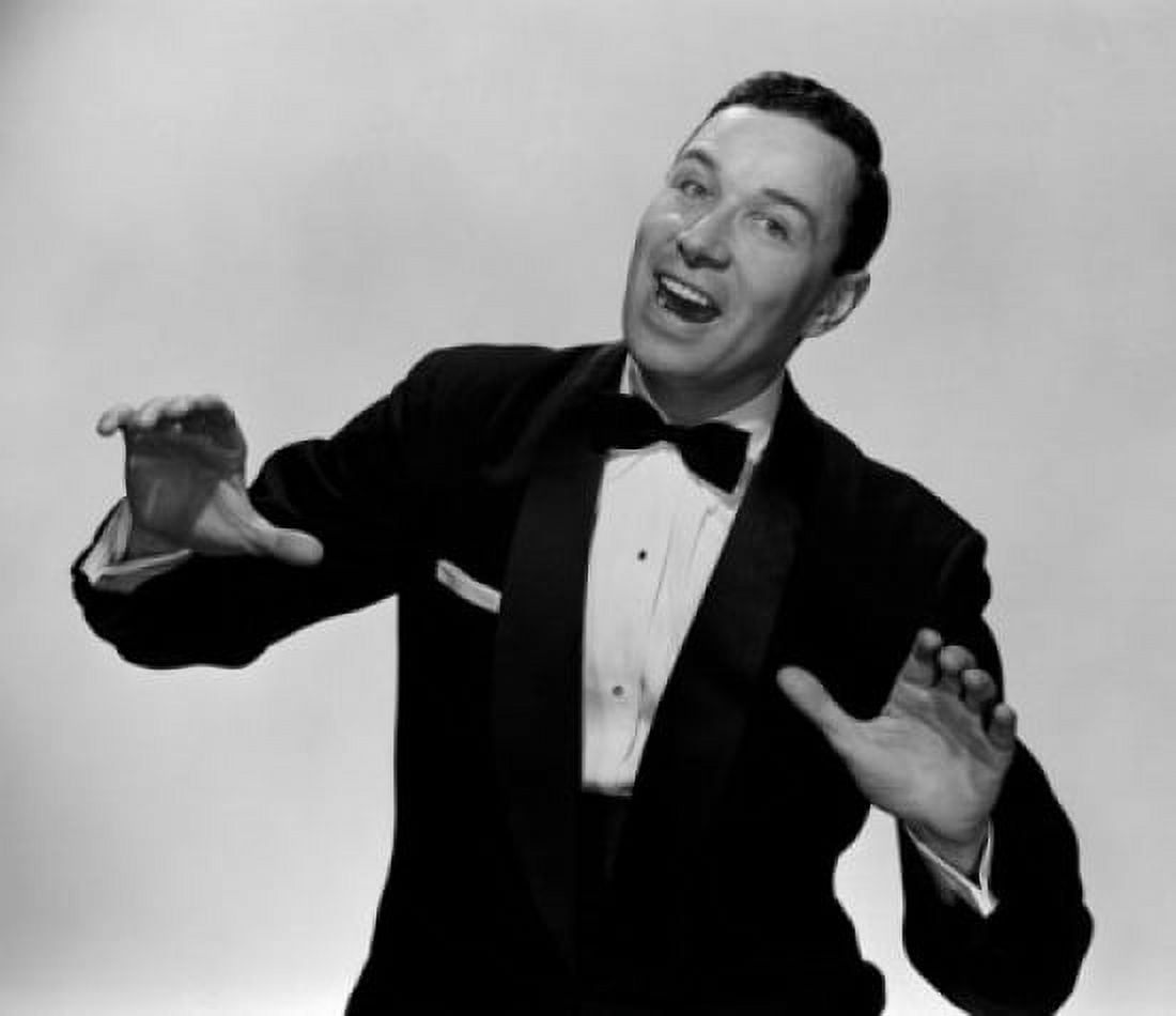 Studio portrait of mid adult man singing Canvas Art - (24 x 36)