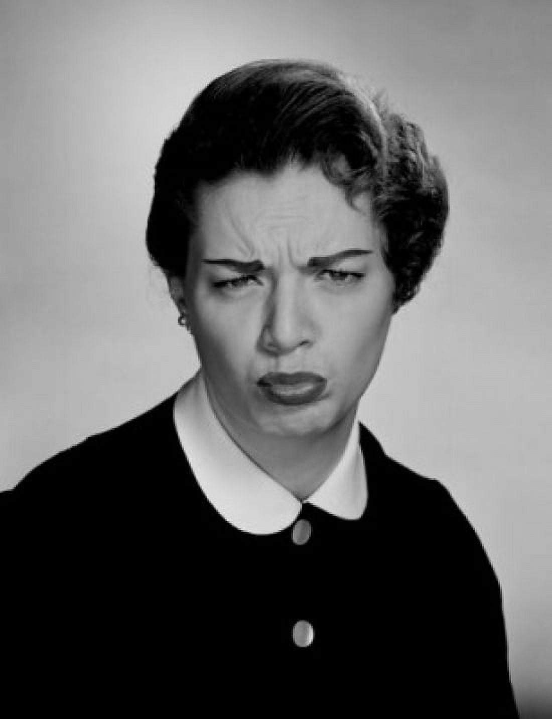 Studio portrait of mid adult woman grimacing Canvas Art - (18 x 24)