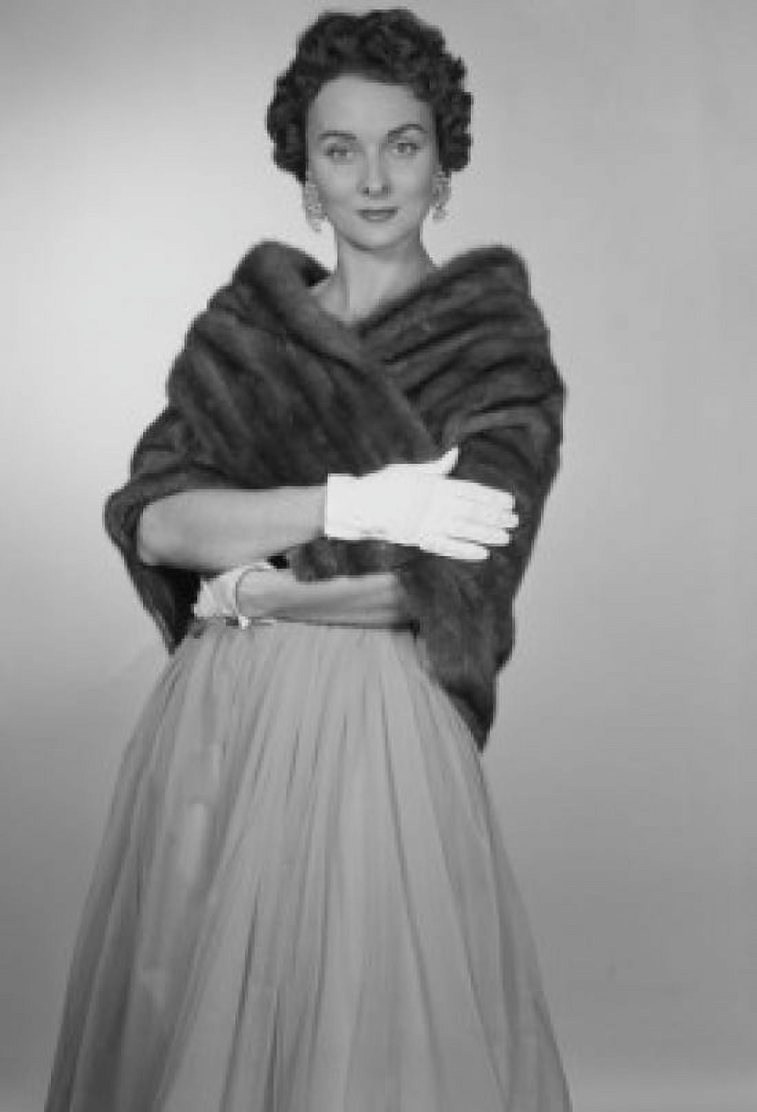 Studio portrait of mid adult woman in evening wear Canvas Art - (18 x 24)