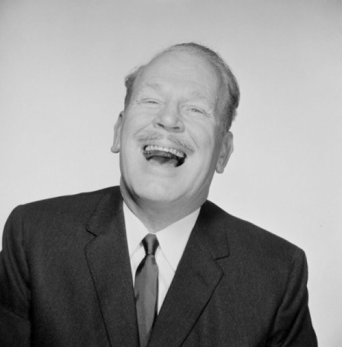 Studio portrait of senior man laughing Canvas Art - (18 x 24)