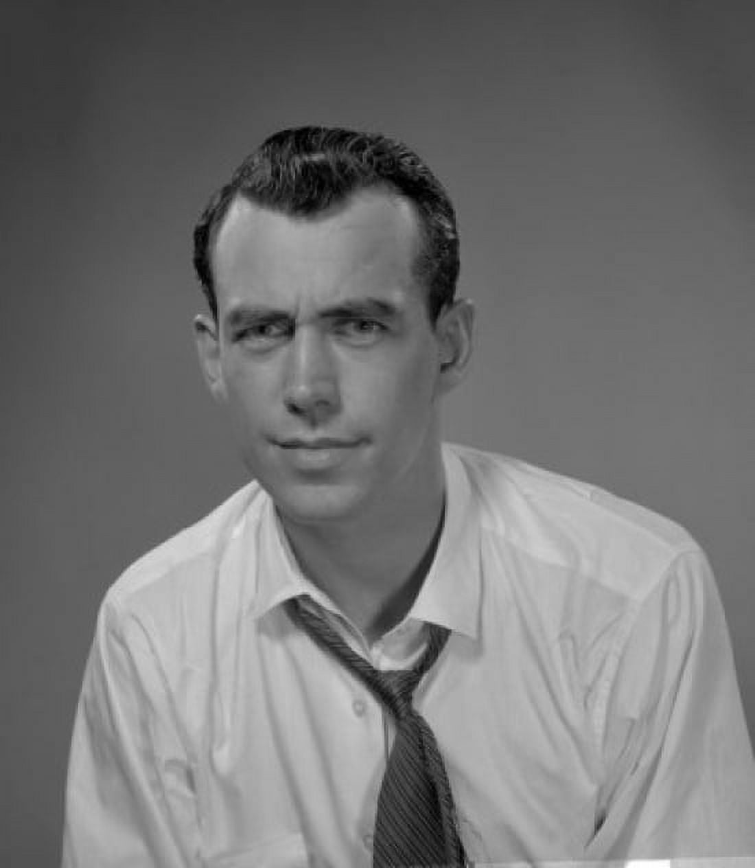 Studio portrait of serious businessman Canvas Art - (18 x 24)