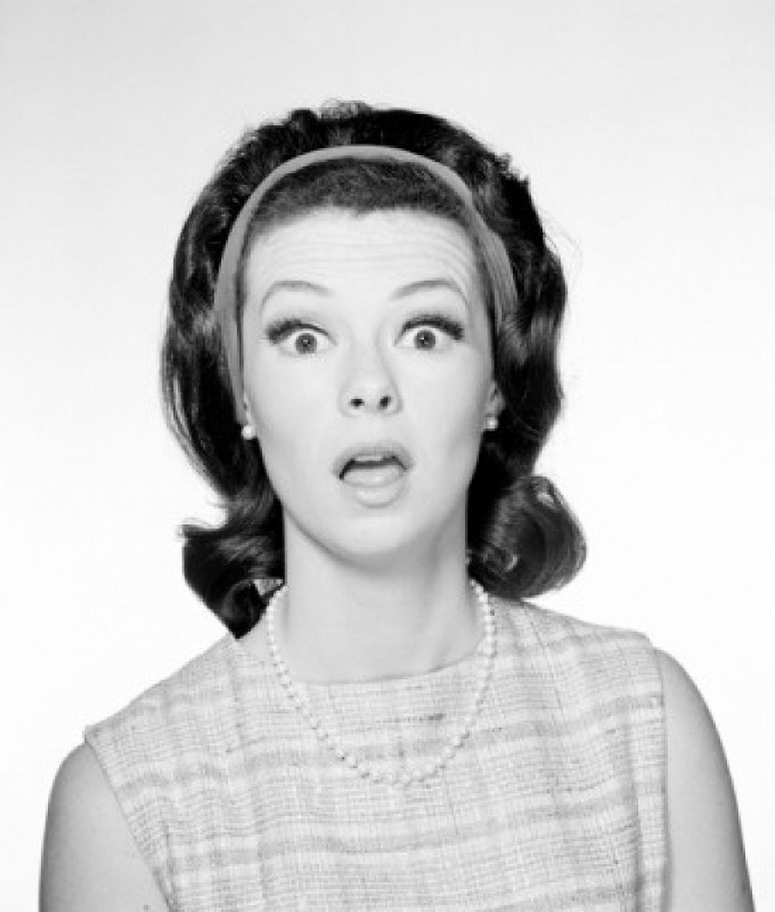 Studio portrait of shocked young woman Canvas Art - (24 x 36)