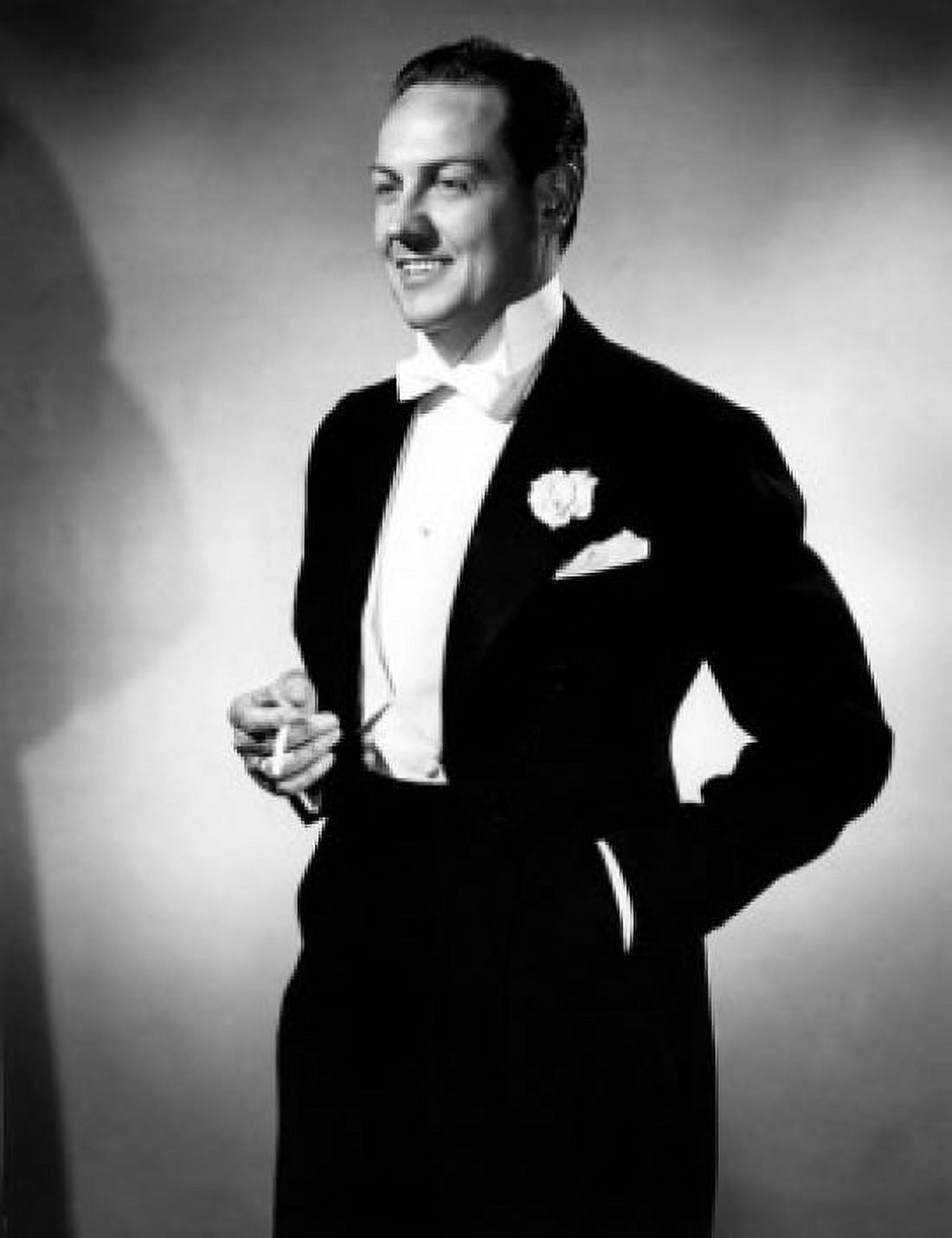 Studio portrait of smiling man wearing tuxedo Canvas Art - (24 x 36)