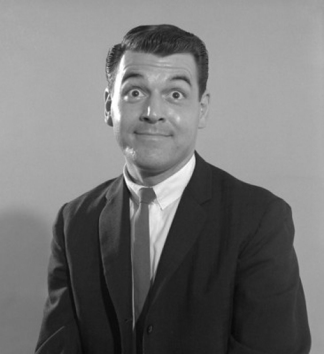 Studio portrait of surprised businessman Canvas Art - (18 x 24)