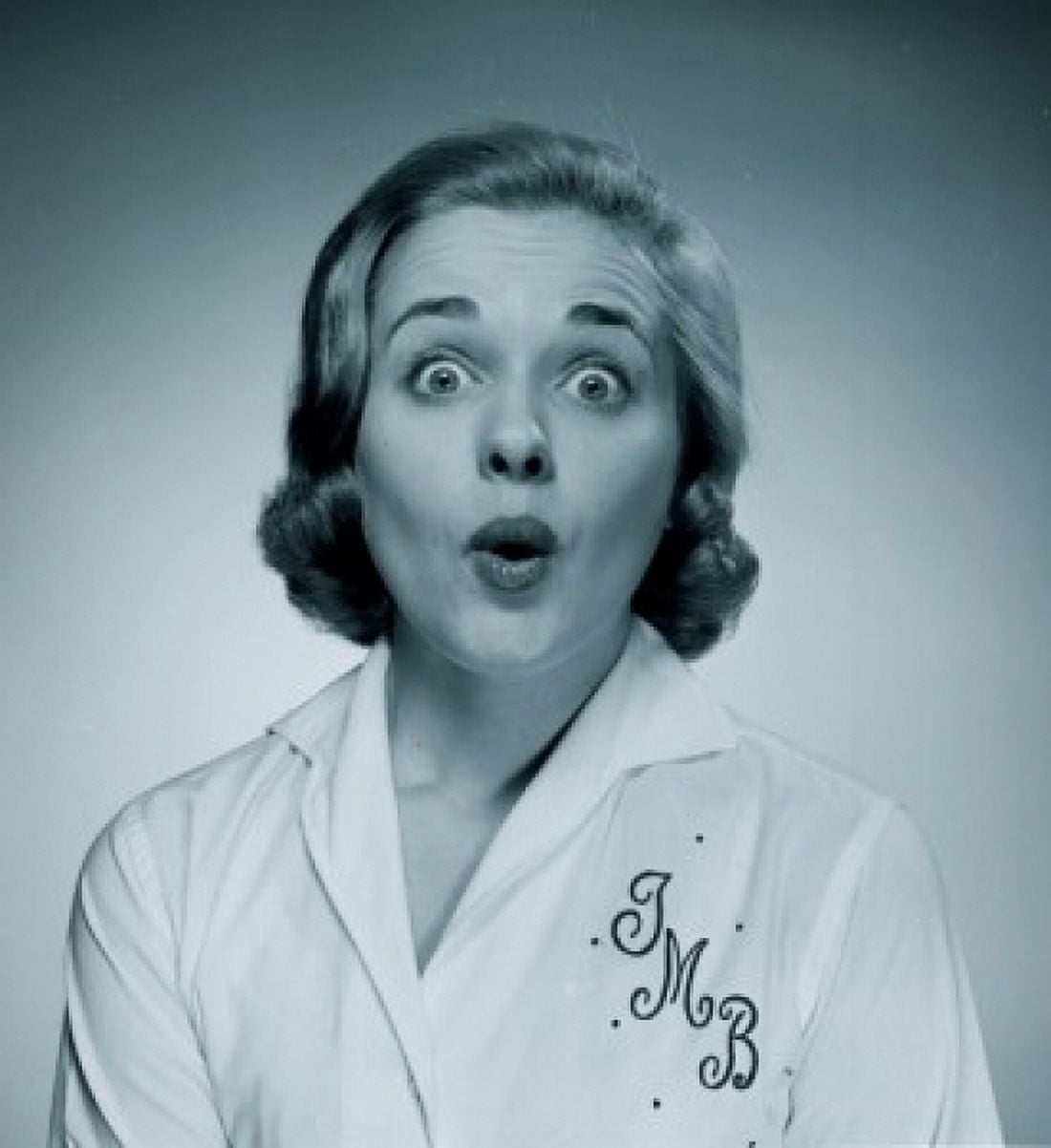 Studio portrait of surprised woman Canvas Art - (18 x 24)