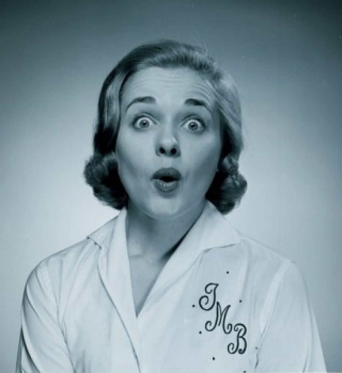 Studio portrait of surprised woman Canvas Art - (24 x 36)