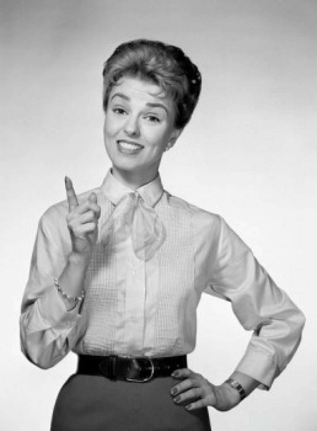 Studio portrait of woman gesturing Canvas Art - (18 x 24)