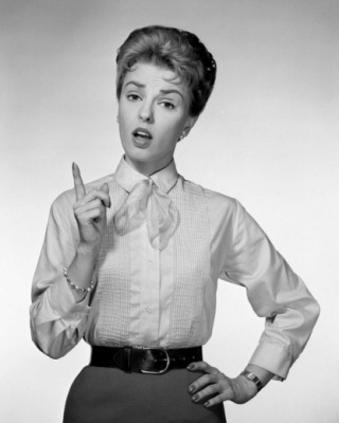 Studio portrait of woman gesturing Canvas Art - (24 x 36)