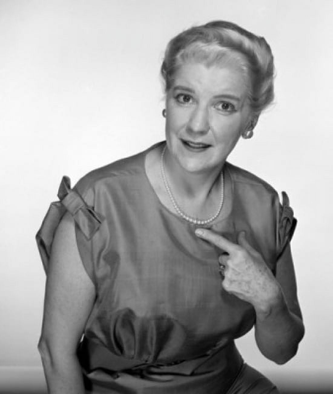Studio portrait of woman pointing at herself Canvas Art - (18 x 24)