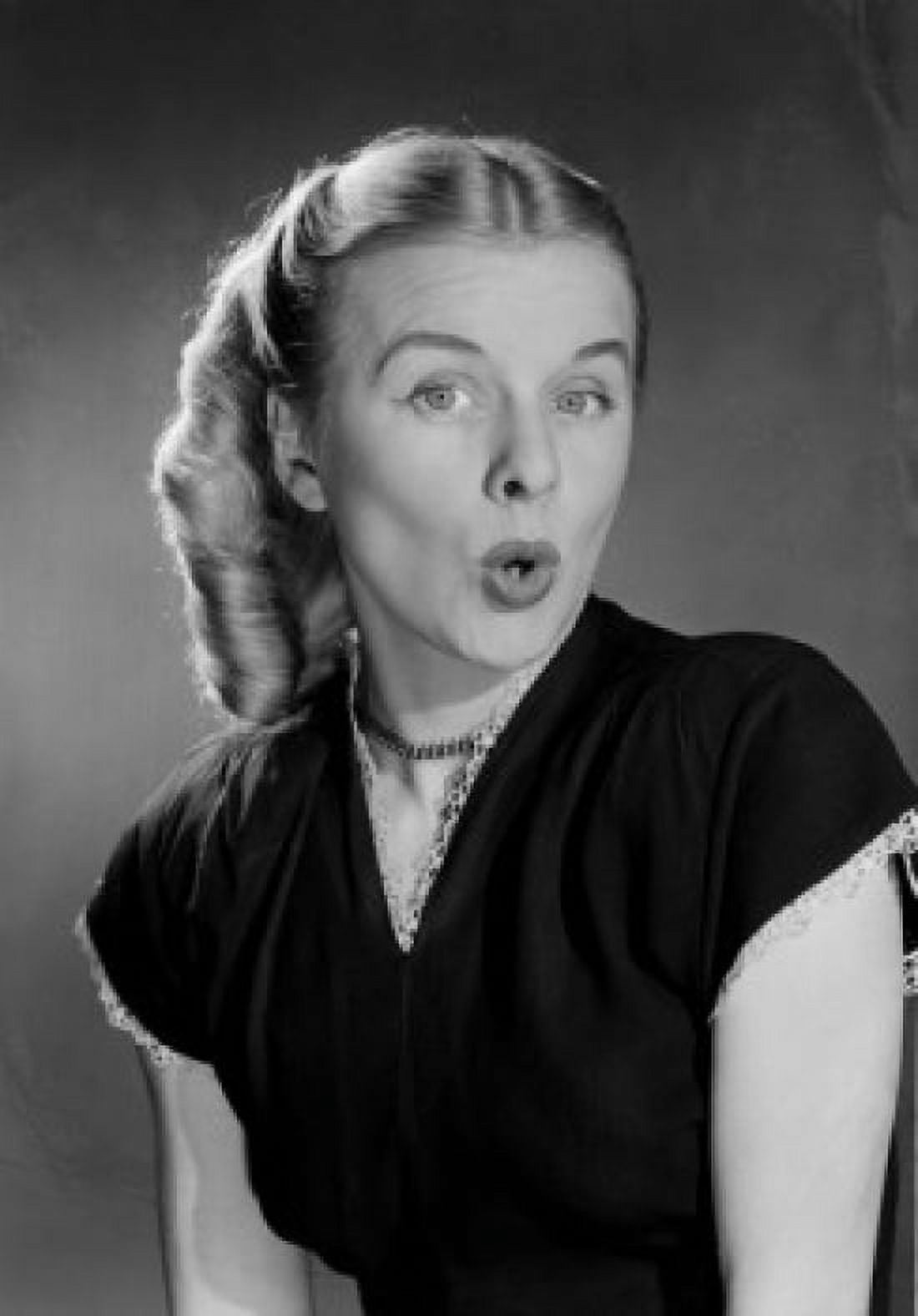 Studio portrait of woman pouting Canvas Art - (24 x 36)