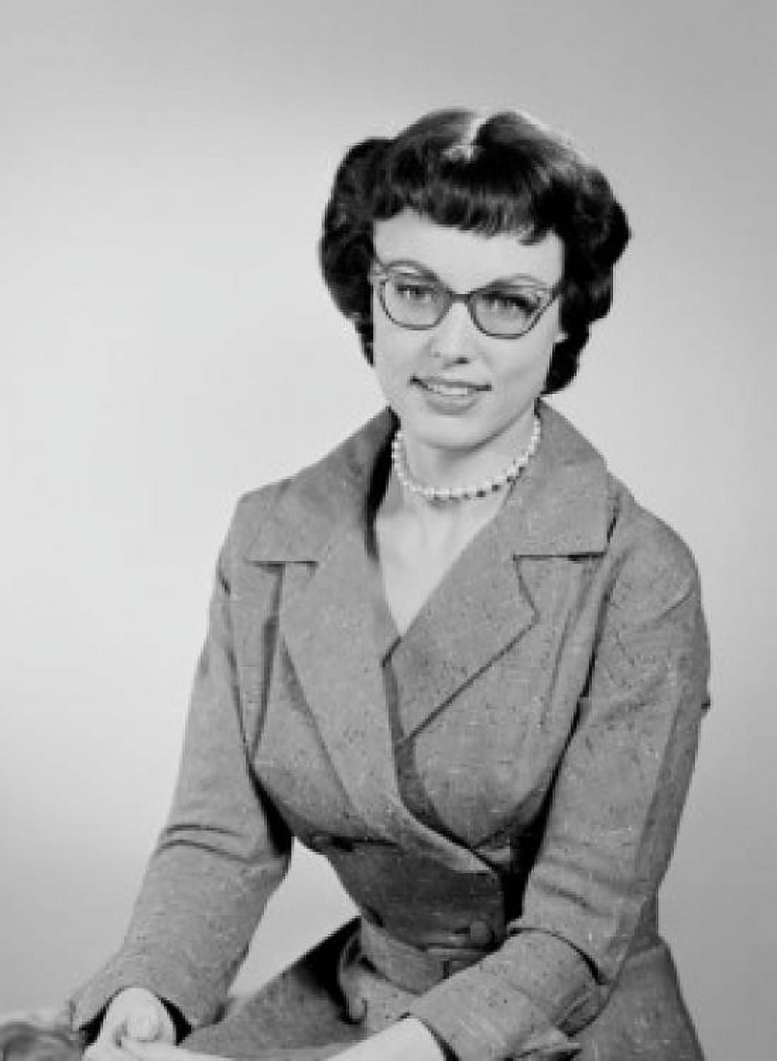 Studio portrait of young businesswoman Canvas Art - (24 x 36)
