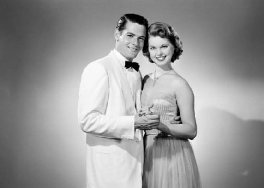 Studio portrait of young couple dancing Canvas Art - (24 x 36)