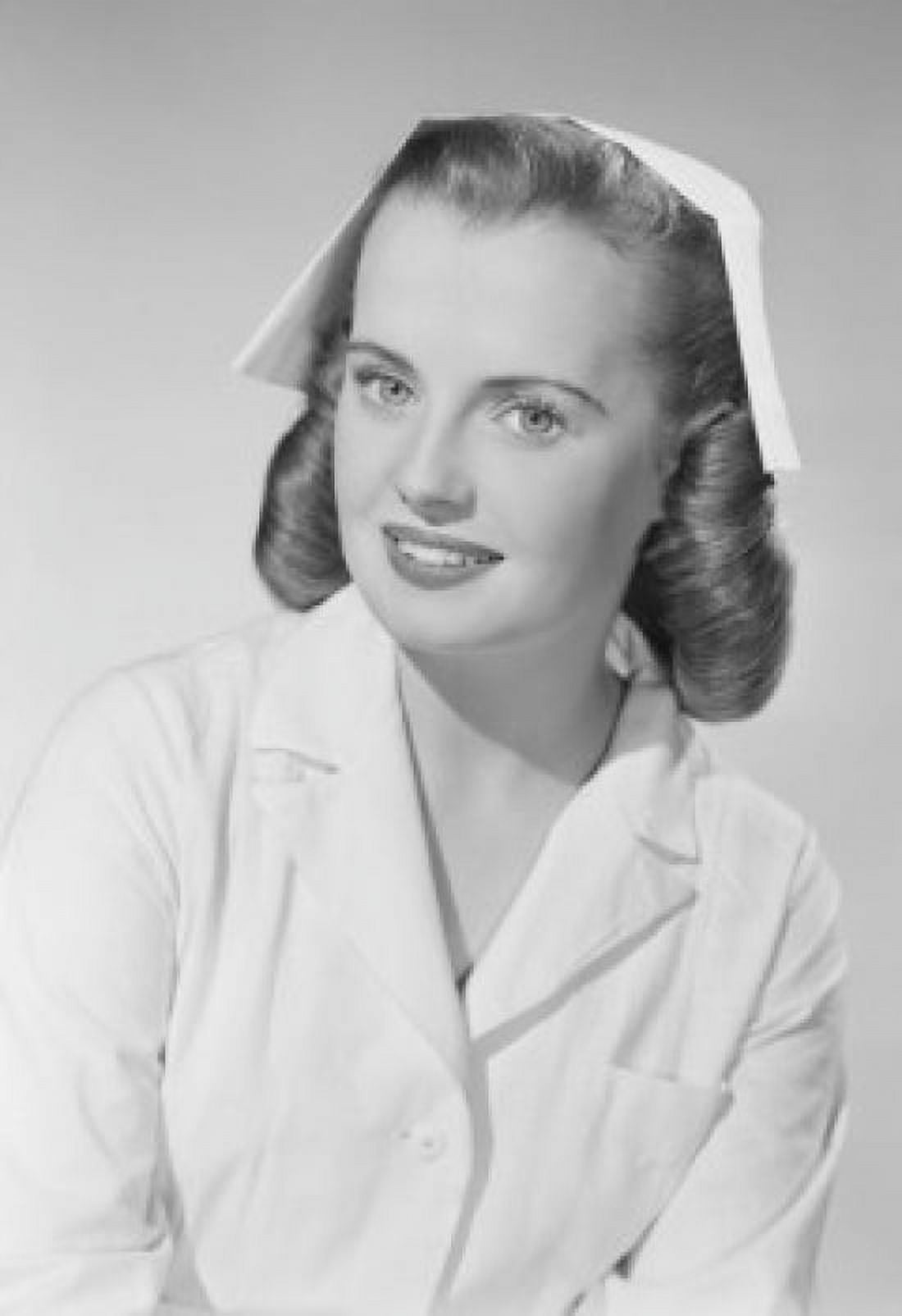 Studio portrait of young female nurse Canvas Art - (18 x 24)