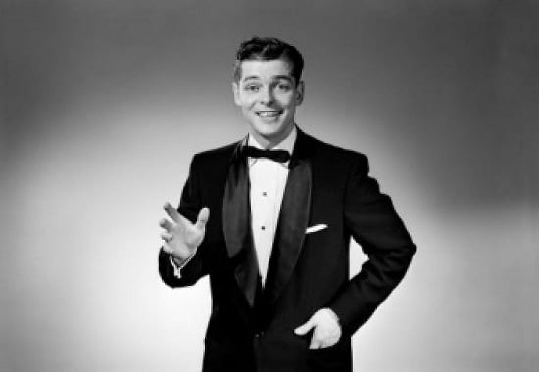 Studio portrait of young man wearing bow tie Canvas Art - (18 x 24)