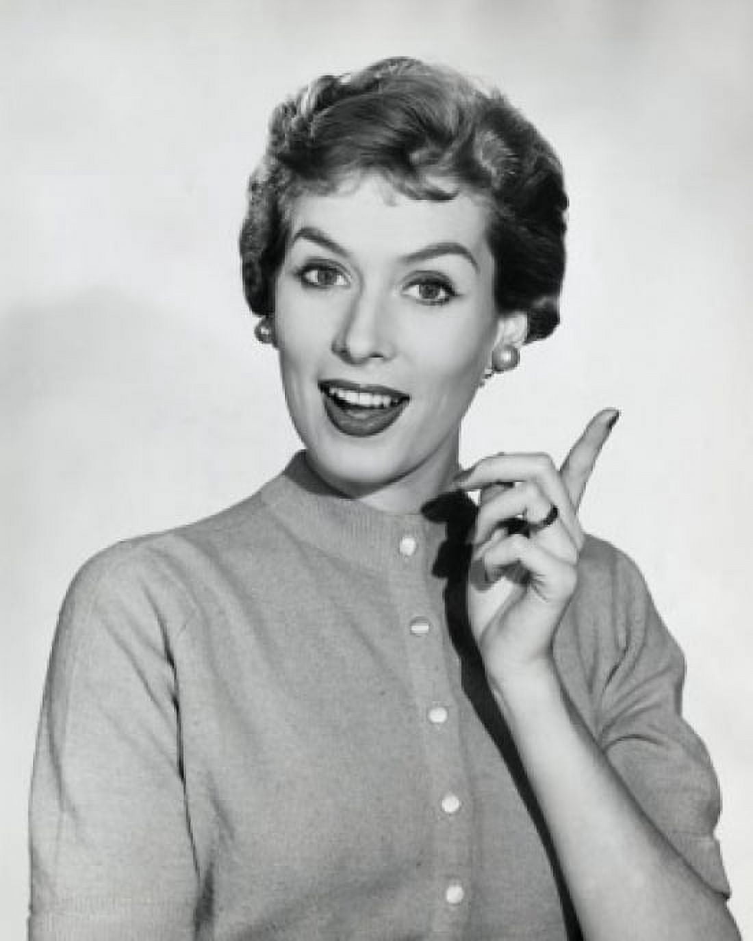 Studio portrait of young woman gesturing Canvas Art - (24 x 36)