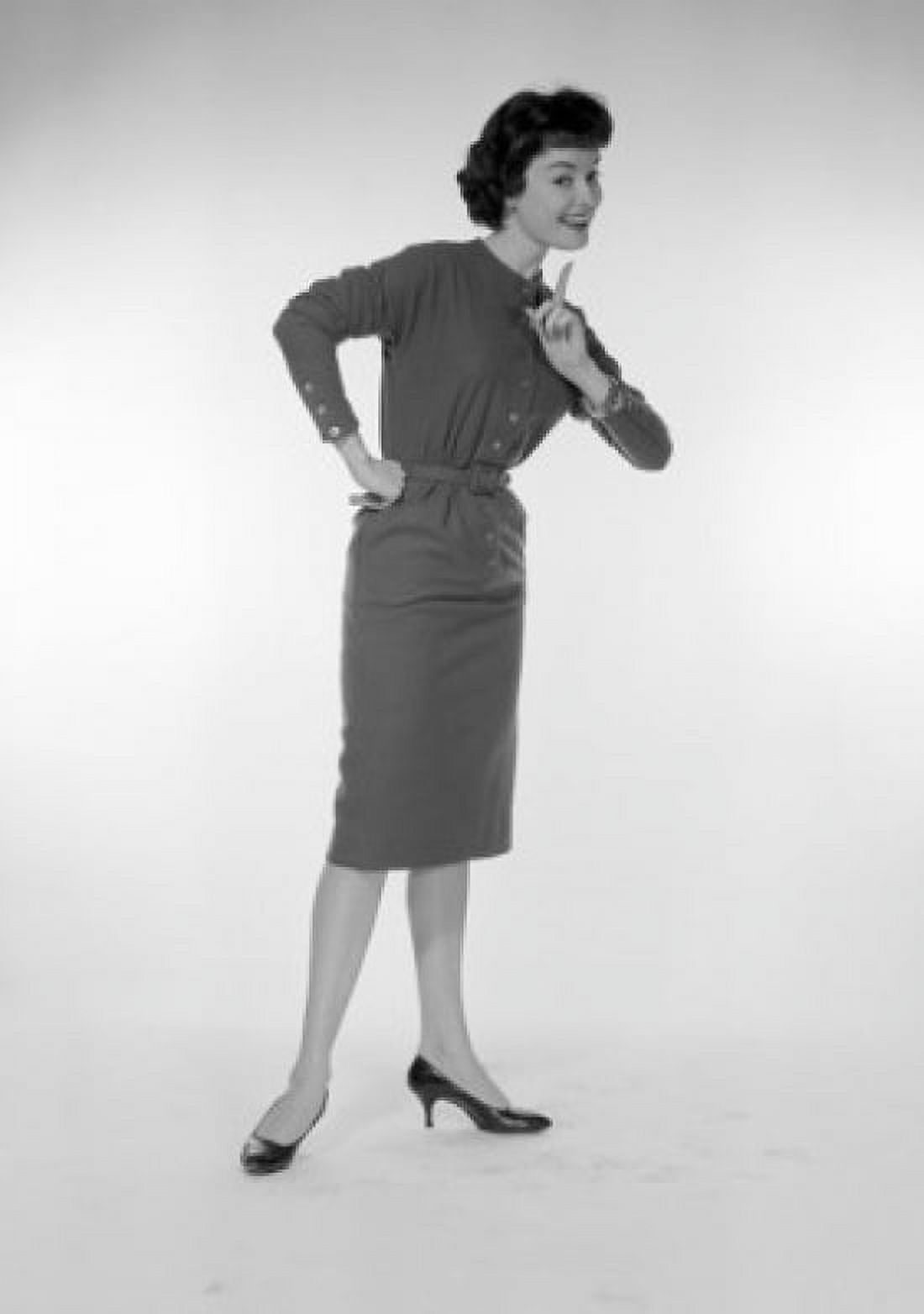 Studio portrait of young woman gesturing Canvas Art - (24 x 36)