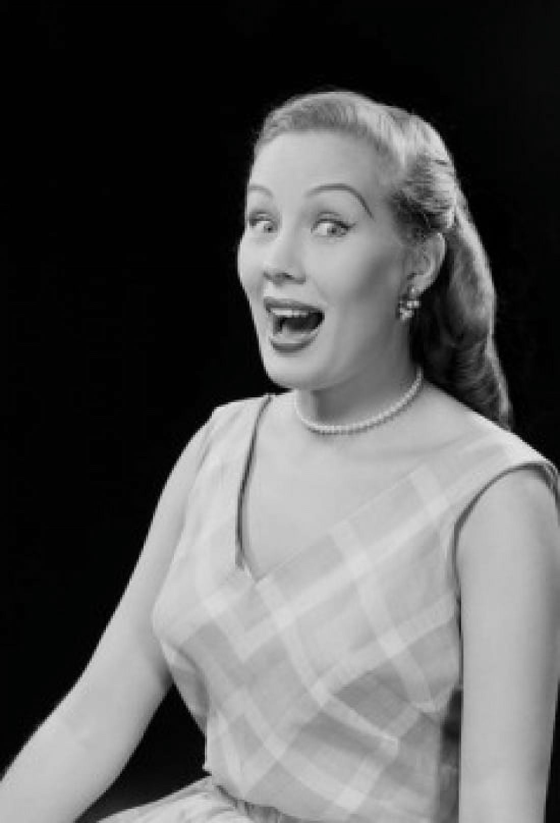 Studio portrait of young woman laughing Canvas Art - (18 x 24)