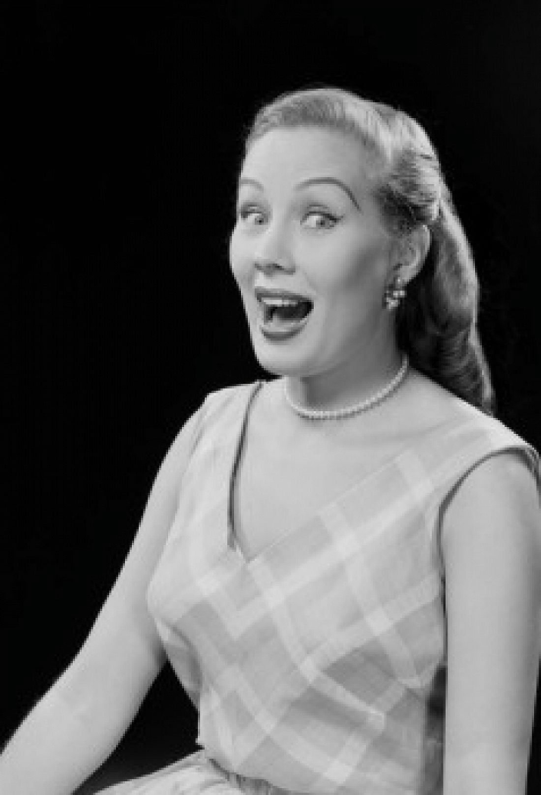 Studio portrait of young woman laughing Canvas Art - (24 x 36)
