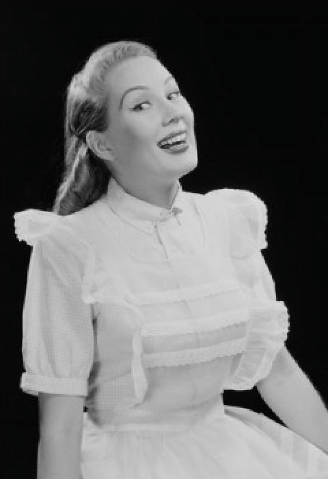 Studio portrait of young woman laughing Canvas Art - (24 x 36)