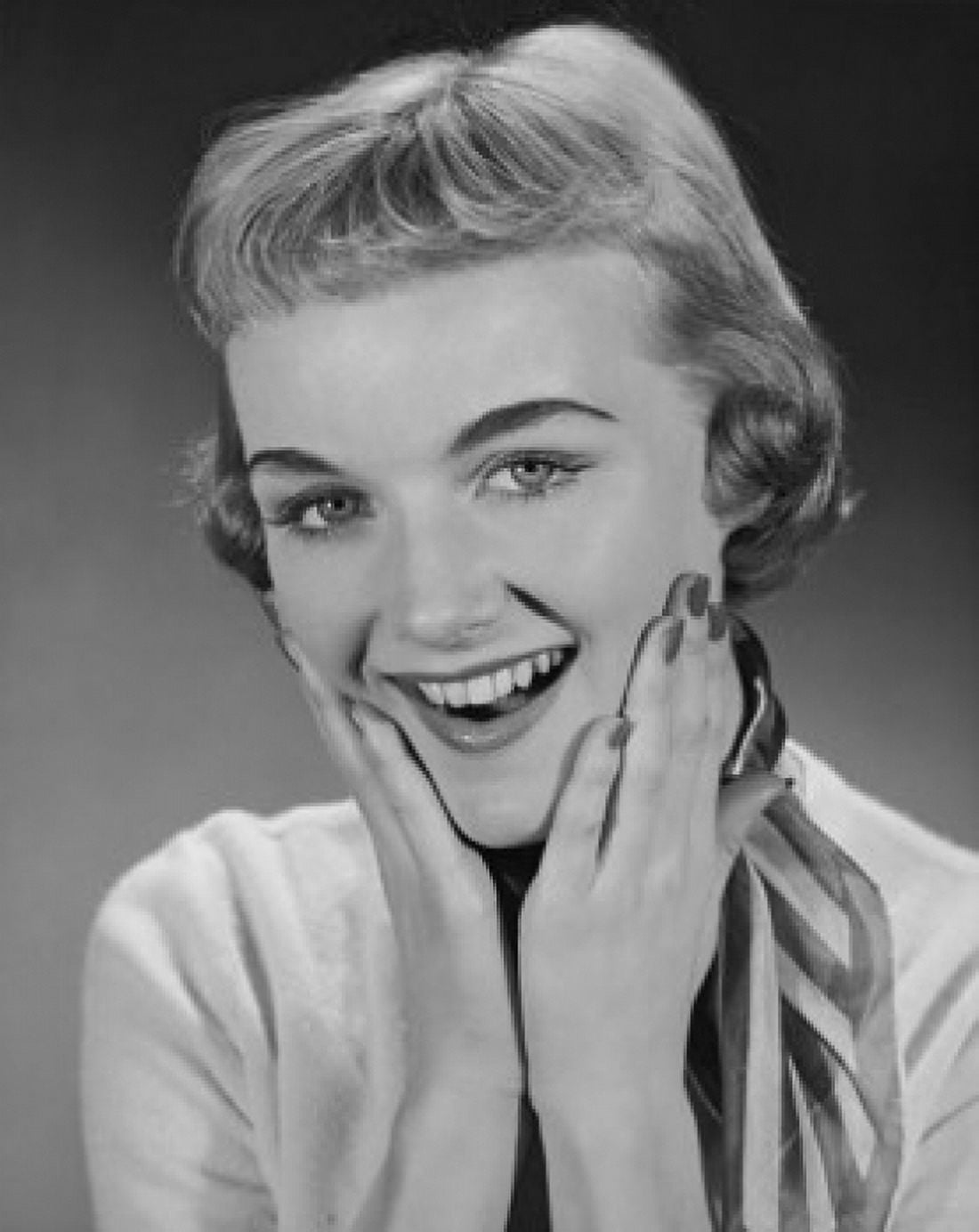 Studio portrait of young woman smiling Canvas Art - (24 x 36)