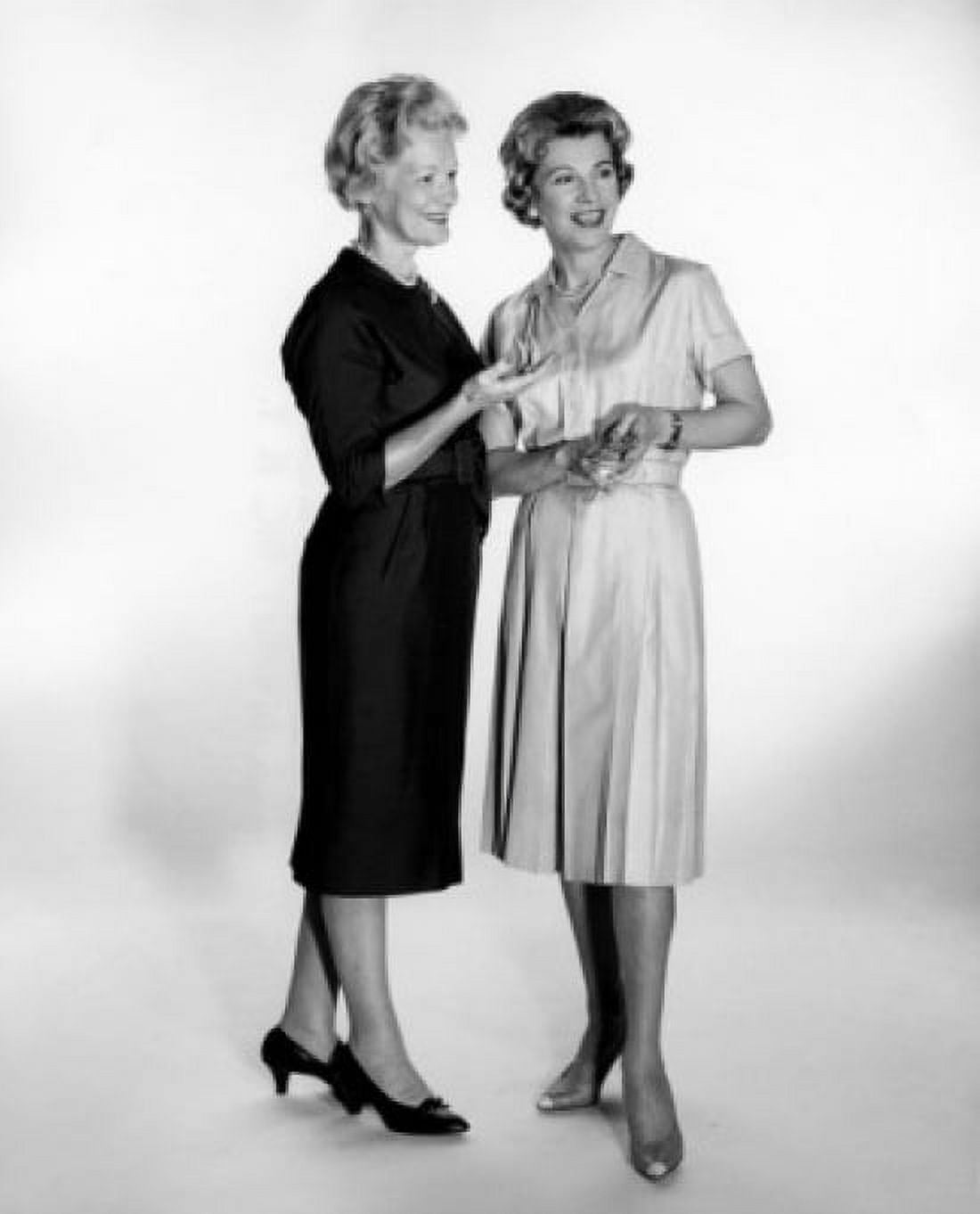 Studio shot of two women talking Canvas Art -  (18 x 24)